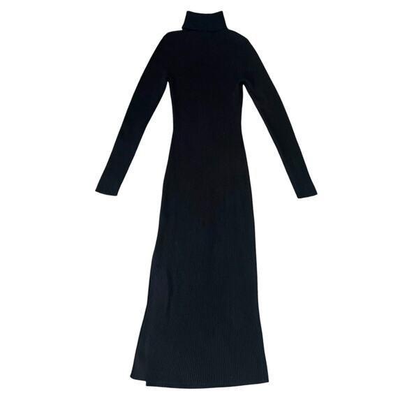 Reformation Fernando Long Sleeve Turtleneck Cashmere Ribbed Knit Maxi Dress Sz S - Picture 14 of 15